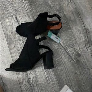 Lack open toe open heel booties